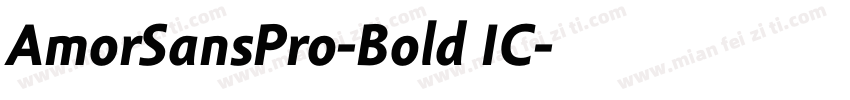 AmorSansPro-Bold IC字体转换